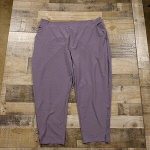Athleta Brooklyn Mid Rise Ankle Pant‎ women's 24 plus size purple shade